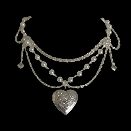 Handmade Victorian Locket Style Necklace