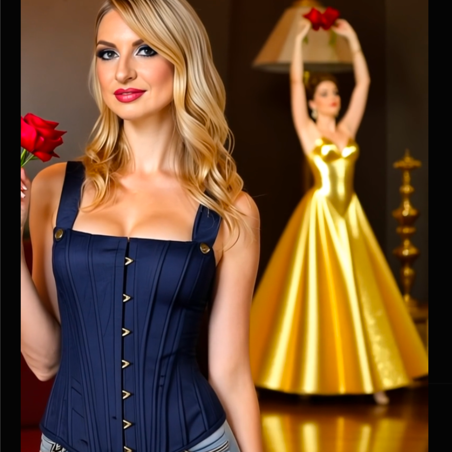 (Pre-Order NEW Design!) Denim Passion Corset