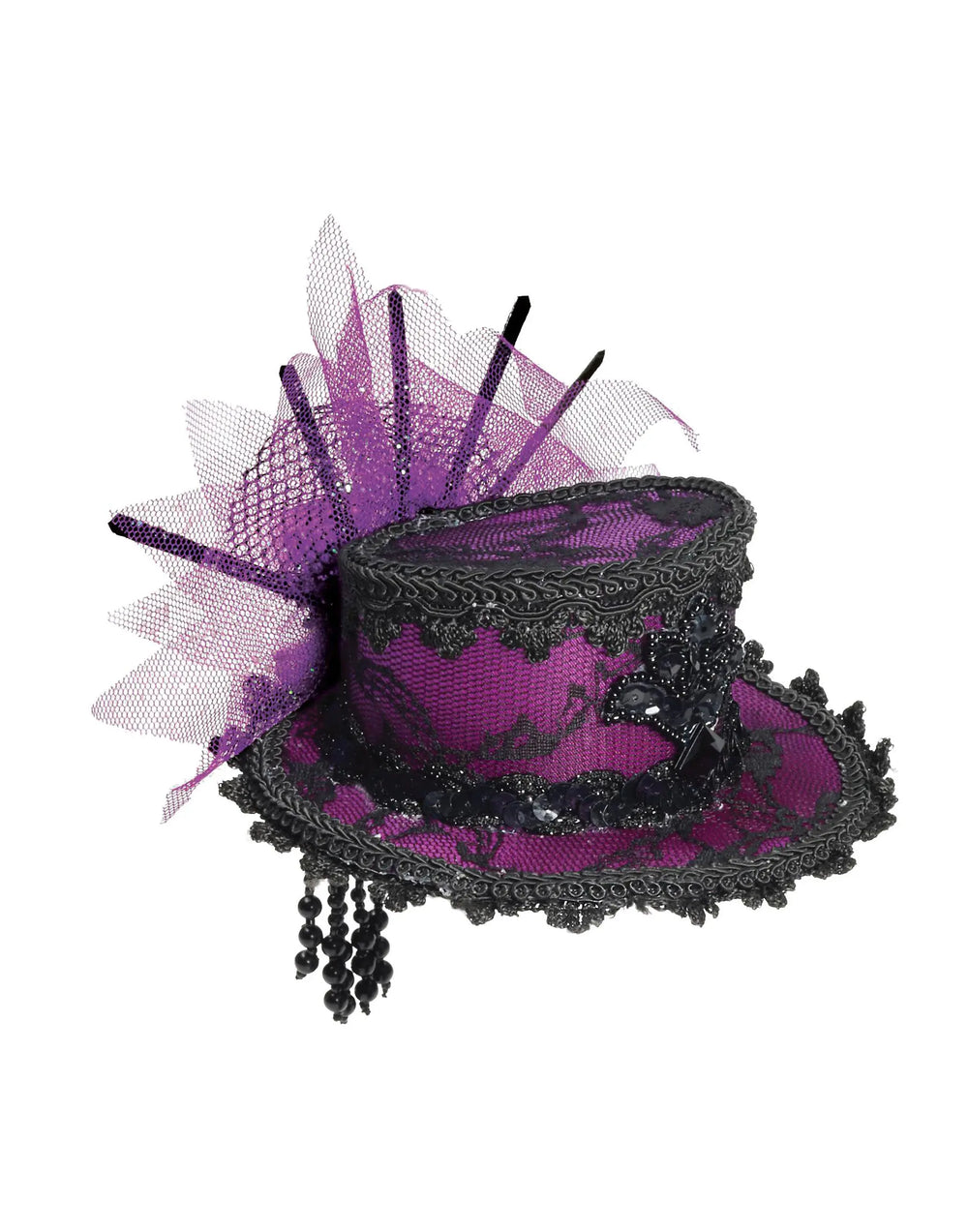 Forum Novelties Victorian Mini Top Hat Costume Accessory Purple One Size