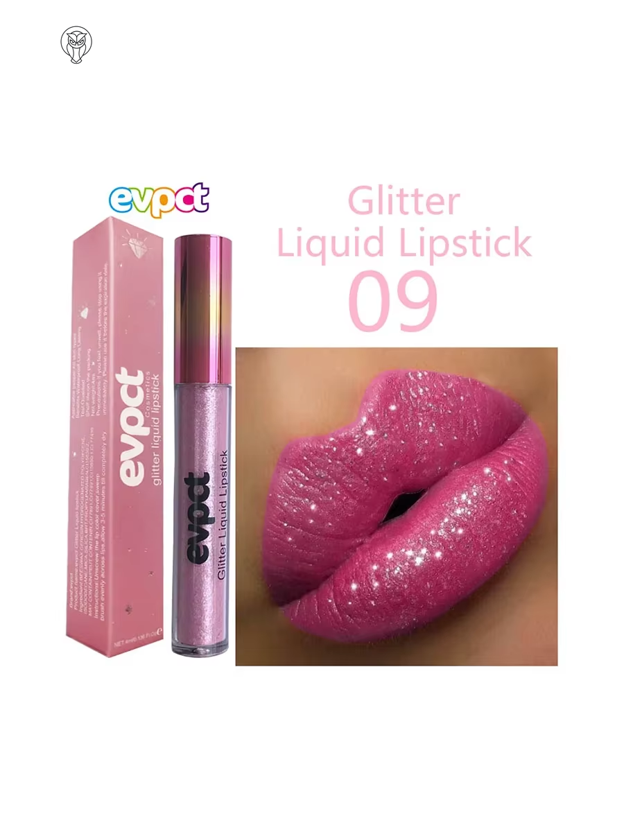 Sparkling Matte Liquid Glitter Lip Gloss