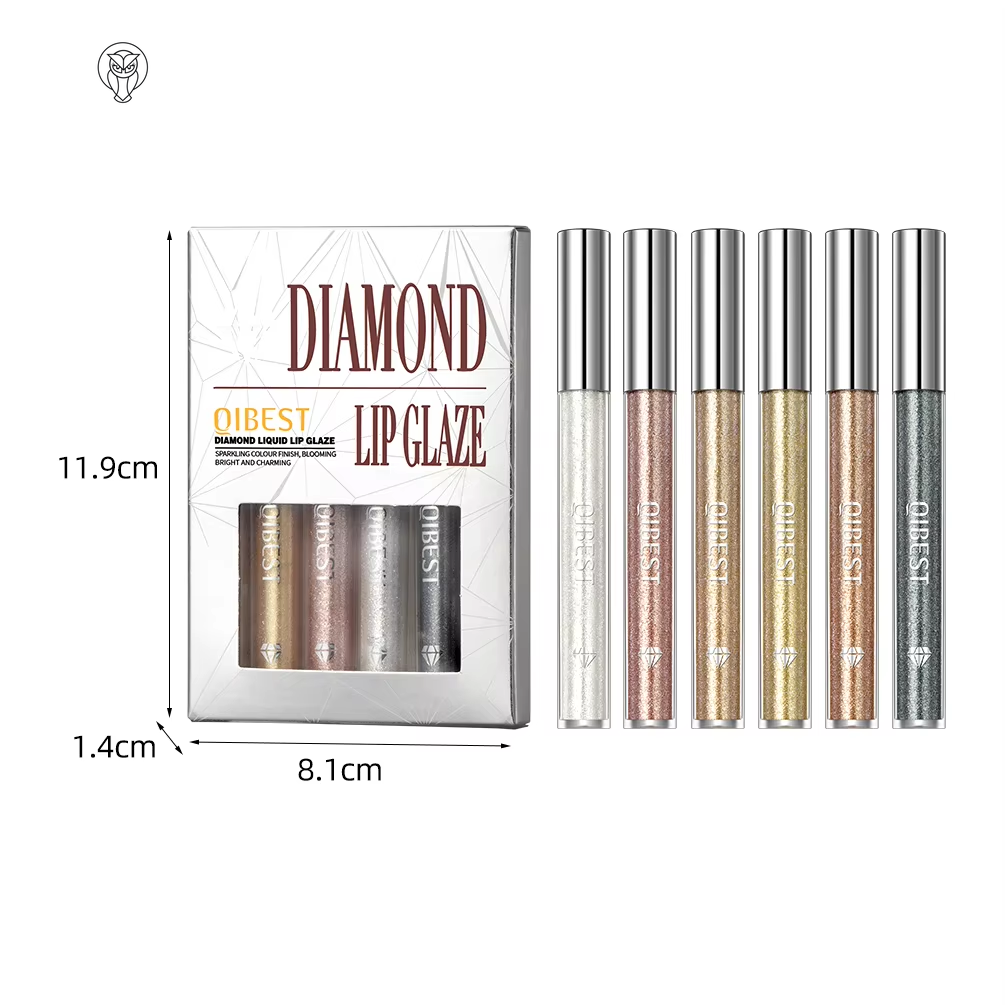 Waterproof Sparkling Diamond Glaze Lip Gloss