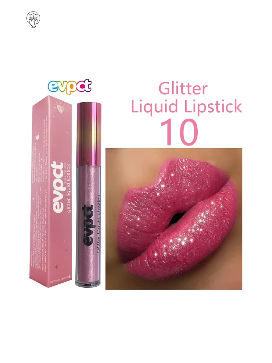 Sparkling Matte Liquid Glitter Lip Gloss