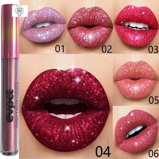 Sparkling Matte Liquid Glitter Lip Gloss