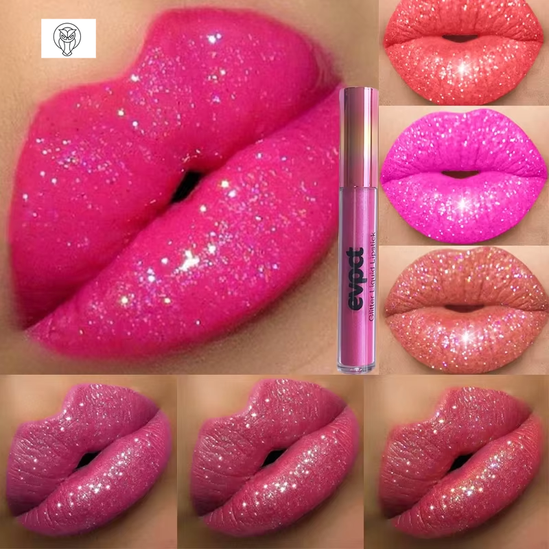 Sparkling Matte Liquid Glitter Lip Gloss