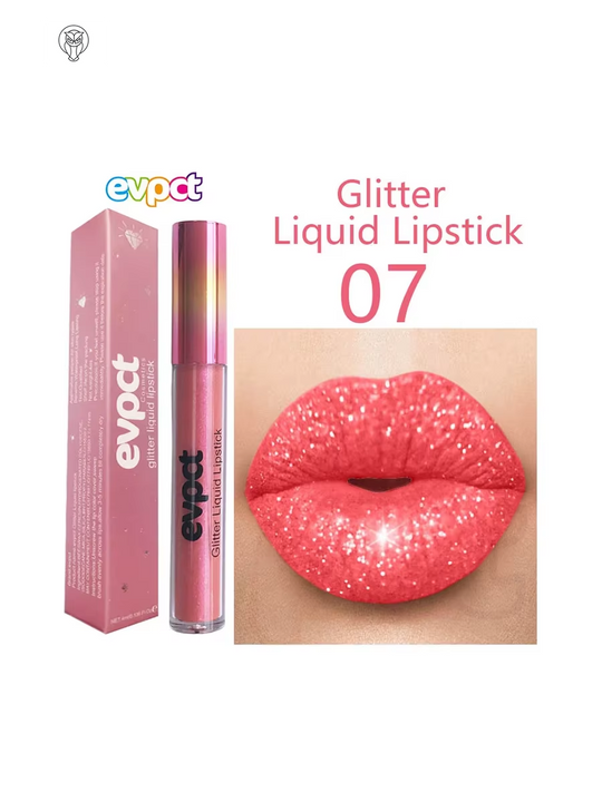 Sparkling Matte Liquid Glitter Lip Gloss